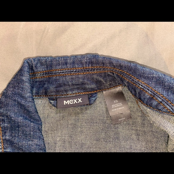 MEXX dark blue denim fitted jean jacket - Picture 4 of 4